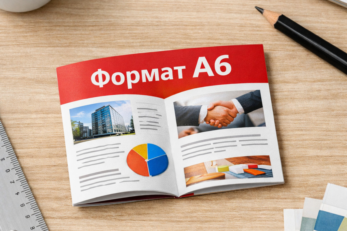 Маленькая брошюра формата А6