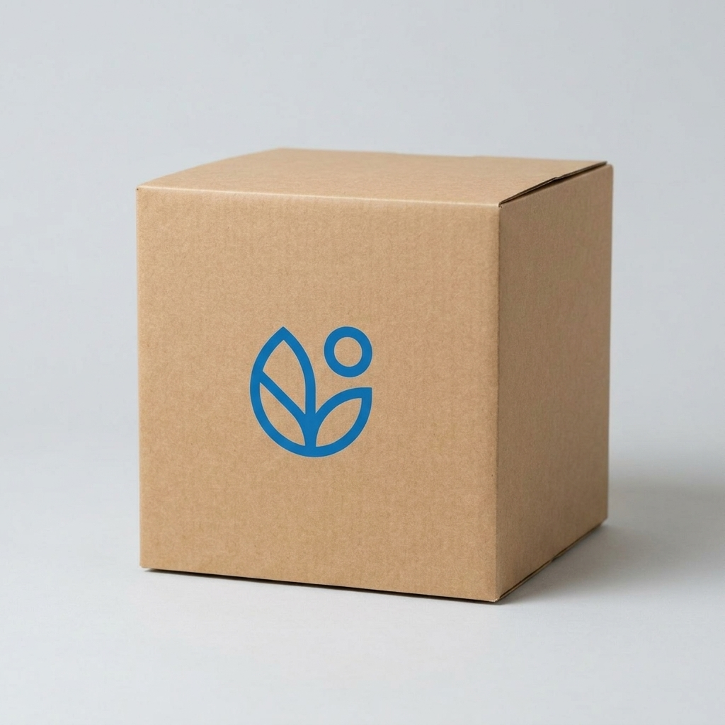 Картонная коробка с логотипом